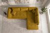 Couch Mykonos L Form in Samtstoff - Cordstoff - gold - Rechts Bild 5