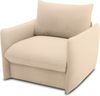 DOMO. collection Sessel 700023, Polstersessel, Schlaffunktion, Federkern, Füße mit Filzgleitern, Armsessel, Cocktailsessel, Loungesessel, 105 x 100 x 95 (BxTxH), beige Bild 3