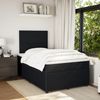vidaXL Boxspringbett mit Matratze Schwarz 120x190 cm Samt 3292282 Bild 3