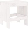 vidaXL Gartenhocker 2 Stk. Weiß 40x36x45 cm Massivholz Kiefer 825339 Bild 3