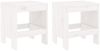 vidaXL Gartenhocker 2 Stk. Weiß 40x36x45 cm Massivholz Kiefer 825339 Bild 2