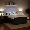 vidaXL Boxspringbett mit Matratze Schwarz 140x200 cm Samt 3288644 Bild 4