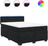 vidaXL Boxspringbett mit Matratze Schwarz 140x200 cm Samt 3288644 Bild 2
