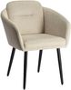 LeGer Home by Lena Gercke Esszimmerstuhl Fleur (Set, 2 St), Strukturstoff, ergonomisches Design, gesteppte Rückenlehne Bild 3