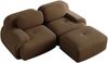 Ecksofa aus Cord, modular & rahmenlos, H 75 x T 208 x B 178 cm, braun, ohne Montage Bild 5