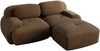 Ecksofa aus Cord, modular & rahmenlos, H 75 x T 208 x B 178 cm, braun, ohne Montage Bild 4