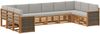 vidaXL Ecksofa Set mit Kissen 7 pcs Natürlich und Hellgrau 3384887 Bild 2