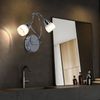 LED Wandleuchte, 2 flammig, Metall, Chrom, B 35 cm Bild 2