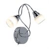 LED Wandleuchte, 2 flammig, Metall, Chrom, B 35 cm Bild 1