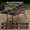STEELSØN 'Zennar' Gartentisch für 8 Personen, zusammenklappbar, schwarz, 180x74x74 cm, wetterfest, Klapptisch inkl. Tragegriff Bild 3