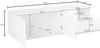 Dmora TV-Schrank Aiace, niedriges Wohnzimmer-Sideboard mit 2 Türen, Fernsehständer-Basis, 100 % Made in Italy, 150 x 43 x 46 cm, Schiefer, Bild 3