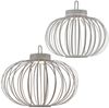 2er Set LED Akku Pendel-/Tischlampe, Touchdimmer, D 36/46 cm Bild 1