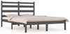 vidaXL Massivholzbett Grau Kiefer 200x200 cm [3103670] Bild 2
