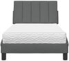vidaXL Bett mit Matratze "Hanko" Dunkelgrau 90x190 cm Stoff 3310497 Bild 5