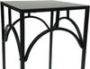 DanDiBo Blumenhocker Metall Schwarz Eckig 60 cm Blumenständer 96132 M Beistelltisch Blumensäule Modern Pflanzenständer Pflanzenhocker Bild 4