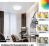 ZMH Deckenleuchte Wohnzimmer Ø16.5CM Rund 5W Küchenlampe 3000/4000/6500K Flur, Augenschutz, Warmweiß, Sternen-Design Schlafzimmerlampe Küche Büro Bild 4