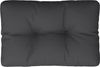 vidaXL Palettenkissen Schwarz 60x40x12 cm Stoff 360564 Bild 2