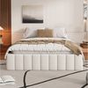 HAUSS SPOLE Polsterbett 140x200cm Kein Kopfteil, minimalistisches Styling, beige Ohne Matratze (mit Lattenrost Bettrahmen, Kein Kopfteil, minimalistisches Styling, 140 x 200 cm), ohne Matratze Bild 3