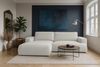 MEBLINI Schlafcouch mit Bettkasten – LUMIERE – 271x195x96cm – Links – Grau Samt - Ecksofa mit Schlaffunktion - Sofa mit Relaxfunktion und Kissen - Couch L-Form – Eckcouch Bild 2