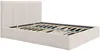 Vente-unique - KILACLO Bett Stoff Beige - B 213 cm x H 106 cm x L 170 cm Bild 5