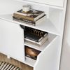Eckschrank Inaro Weiß 79 x 96 cm mit 4 Fächern Vicco Bild 4