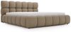 GRAINGOLD Modo Polsterbett 200x200, Doppelbett mit Kopfteil, groß Stauraum, Bouclé-Stoff, Braun Bild 2