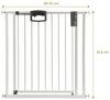 Geuther Türschutzgitter 'Easylock Plus' zum Klemmen für Öffnungen, Metall, Weiß, 200,5 cm - 208,5 cm Bild 4