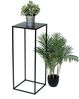 DanDiBo Beistelltisch/Blumenhocker Eckig, Metall Schwarz, 70 x 18 x 18 cm Bild 4