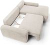 Selsey 'Alferia' Ecksofa mit Schlaffunktion, Breitcord-Bezug, creme, rechtsseitig, 82 x 264 x 162 cm Bild 4