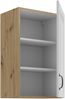 Hängeschrank 45 cm Stilo Weiss + Eiche Artisan Küchenzeile Küchenblock Küche Bild 2