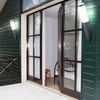 Außenwandleuchte BOSTON, Edelstahl, Anthrazit, rund, E27, opal, IP44 Bild 5
