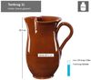 MamboCat Becher 5tlg.-Set: Tonkrug 1L + 4 Tonbecher 175ml Geschirr braun Kanne Tassen Bild 2