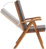 vidaXL Garten-Liegestühle 2 Stk. mit Auflagen Massivholz Teak Grau 48982 Bild 4