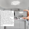 ZMH Deckenlampe LED Deckenleuchte Wohnzimmer - Dimmbar Wohnzimmerlampe 50W Modern Design mit Fernbedienung aus Metall Deckenbeleuchtung für Esszimmer Küche Jugendzimmer Schlafzimmer/Weiß Bild 3
