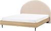 Bett mit Lattenrost Bouclé MILLAY 180 x 200 cm Beige Bild 4