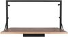 Wandregal LEONIE aus Holz mit LED Beleuchtung Metall Schwarz, 50cm breit Bild 2