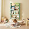 Bellabino 'Tista' Wandregal für Kinder, grün, 100x60x10 cm, Holz, Kinderbücherregal mit 4 Ablagen Bild 3