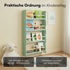 Bellabino 'Tista' Wandregal für Kinder, grün, 100x60x10 cm, Holz, Kinderbücherregal mit 4 Ablagen Bild 5