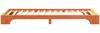 vidaXL Bettrahmen Braun 80 x 220 cm Massives Kiefernholz 872913 Bild 5