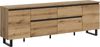 Home affaire Lowboard TOMA, 188cm breit, Metall-Kufen-Fuß, 2 Türen, 2 Schubkästen,2 Klappen, TV-Lowboard, Mediaschrank, Mediaboard, TV-Schrank, Schrank, Board Bild 2