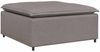 vidaXL Modulares Sofa mit Fußhocker Kissen Stoff Taupe 3321302 Bild 4