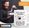 MoonWorks Tasse Kaffee-Tasse Danke dass du mich nicht geschluckt hast Geschenk Mama, Keramik Bild 4