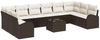vidaXL Sofa Set mit Kissen 11 pcs Braun Polyrattan 3346228 Bild 2