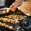 BURNHARD® Drehspieß-Rondell aus Edelstahl, inkl. 6 XL-Grillspieße & Pressplatten, für gleichmäßiges Grillen auf dem Drehspieß, geeignet für Heckbrenner & Grillspieß bis 8 mm, spülmaschinengeeignet - Multi-Color - #945960 Bild 3