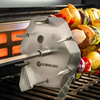 BURNHARD® Drehspieß-Rondell aus Edelstahl, inkl. 6 XL-Grillspieße & Pressplatten, für gleichmäßiges Grillen auf dem Drehspieß, geeignet für Heckbrenner & Grillspieß bis 8 mm, spülmaschinengeeignet - Multi-Color - #945960 Bild 5