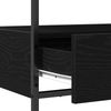 Konsolentisch, Beistelltisch, Konsole Schwarz Eichen-Optik 75 x 40 x 75 cm Bild 5