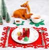 ABC Filz-Platzset- und Untersetzer-Set, Schneeflockenmotiv, 12-teilig Bild 3