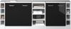 Küchenschrank für Dachschrägen R-Line Schwarz Hochglanz 210 cm 5er Set Schrankkorpuss 60 cm Tiefe Vicco Bild 5