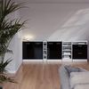 Küchenschrank für Dachschrägen R-Line Schwarz Hochglanz 210 cm 5er Set Schrankkorpuss 60 cm Tiefe Vicco Bild 4