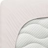 Schlafgut Spannbettlaken Premium, Gummizug: rundum, (1 Stück), Mako-Zwirn-Jersey, Sand Light, XL 180x200 cm - 200x220 cm Bild 4